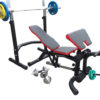 Bench with pull away Squat Rack