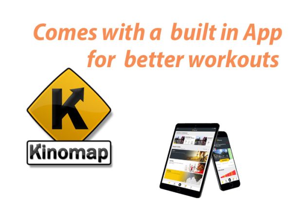 Treadmill with Kinomap app for your phone