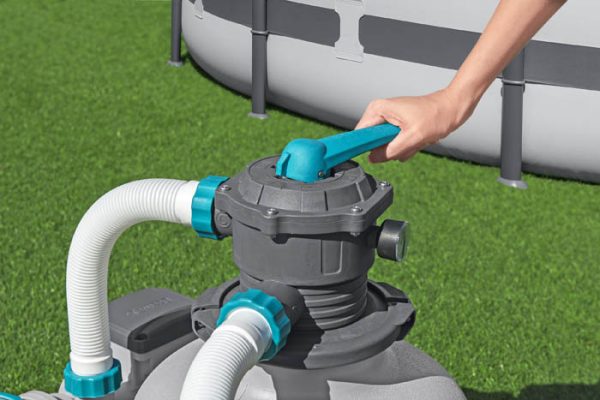 Bestway Sand Filter Pump 3000 GPH 6-way valve handle control
