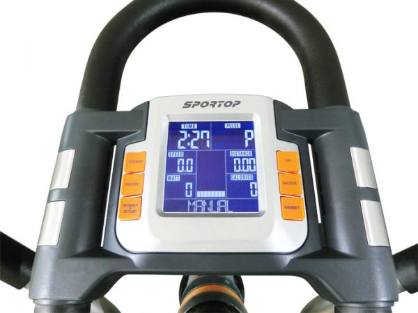 Console on a Cross Trainer for Fitness