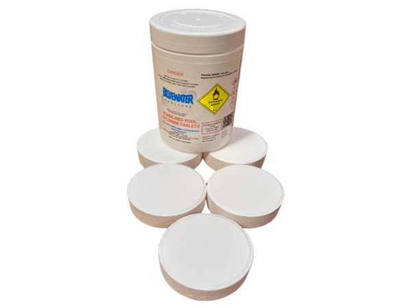tablets of Swimming pool chlorine