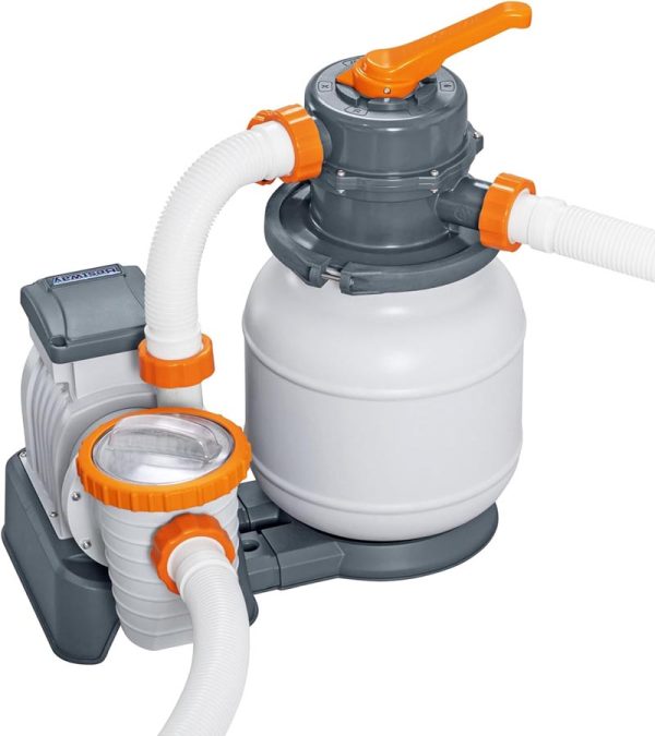 Sand filter pump for a swimming pool