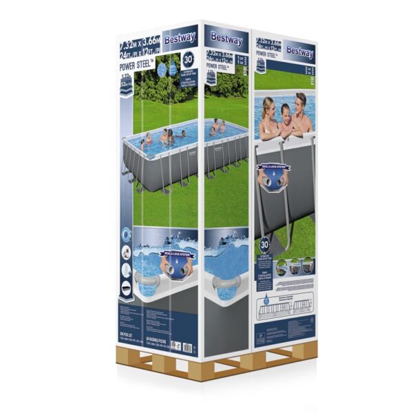 Bestway Steel Pro MAX 5.49m x 2.74m rectangular swimming pool box