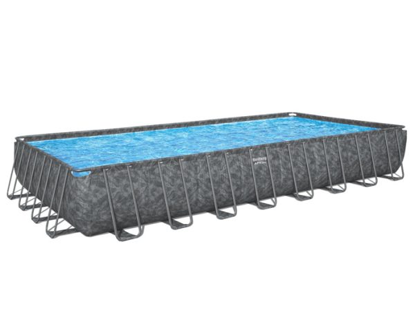 Bestway APX 365 9.56m above-ground pool filled with water