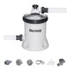 Bestway Polysphere Filter Pump 1500 GPH with included adapters for 1.25in and 1.5in valves