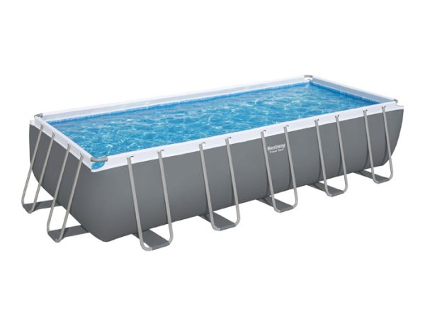 Rectangular Bestway Pro Max swimming pool 4.88m x 2.74m x 1.22m filled with water